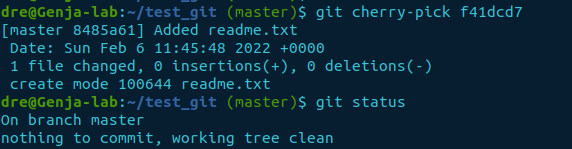 git cherry-pick