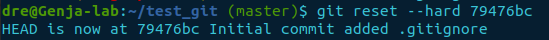 git reset --hard commit hash