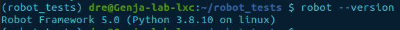 robot-framework version